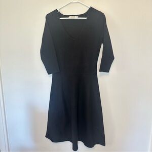 Boden Black V Neck Dress Size 6 Long